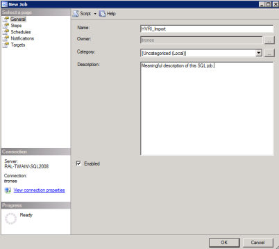 Location of the Enabled checkbox.
